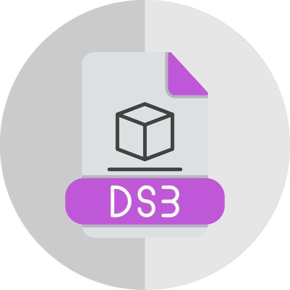 3ds Flat Scale Icon vector