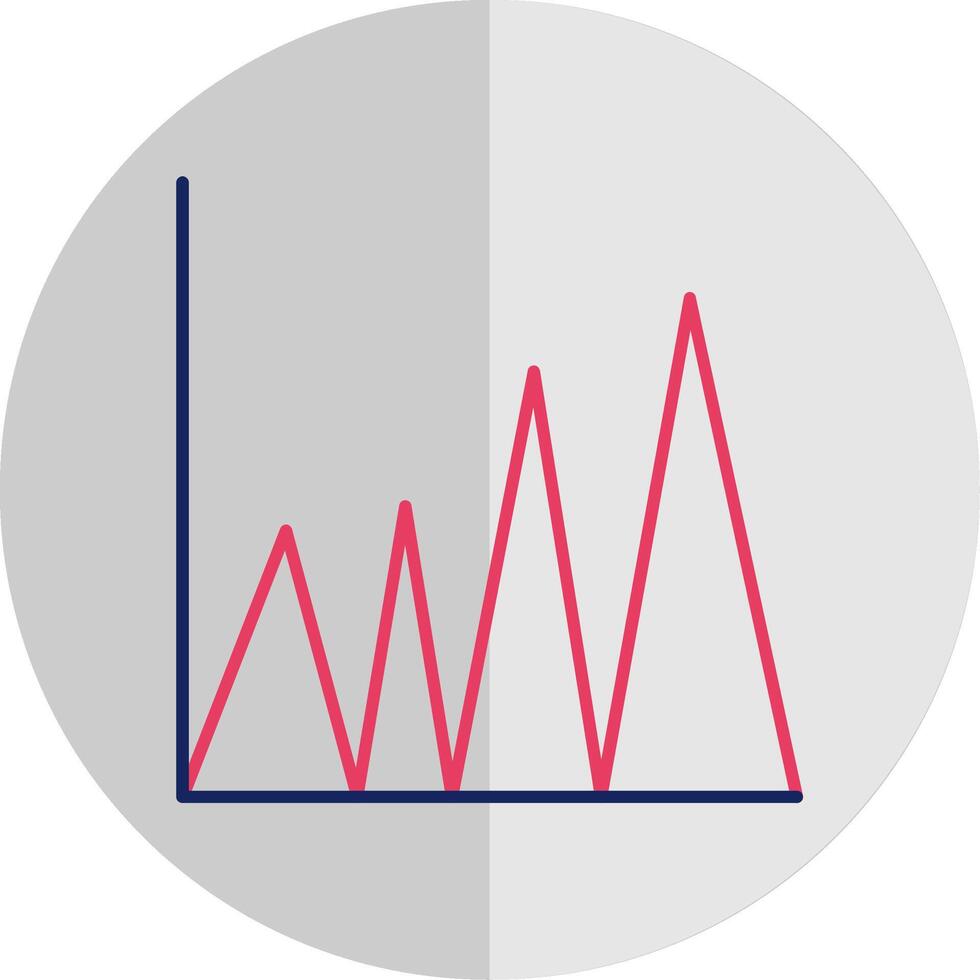 Graph Flat Scale Icon vector