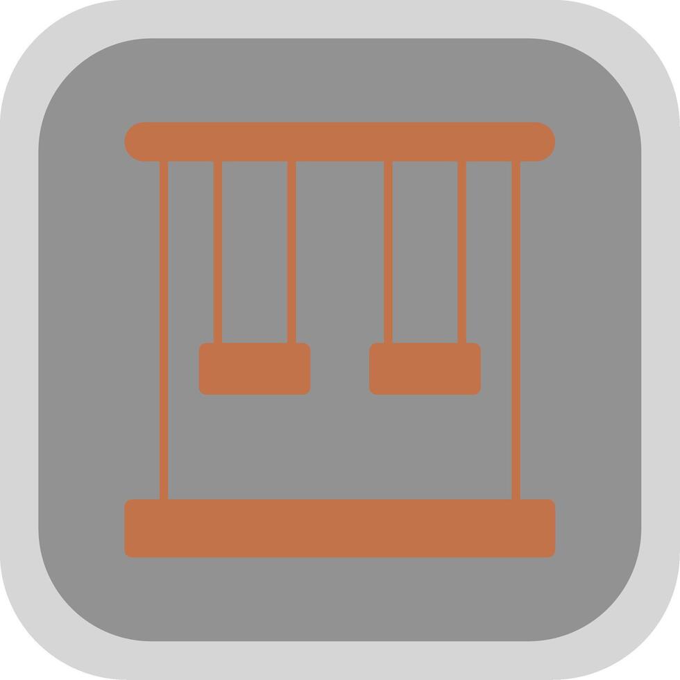 Trapeze Flat Round Corner Icon vector
