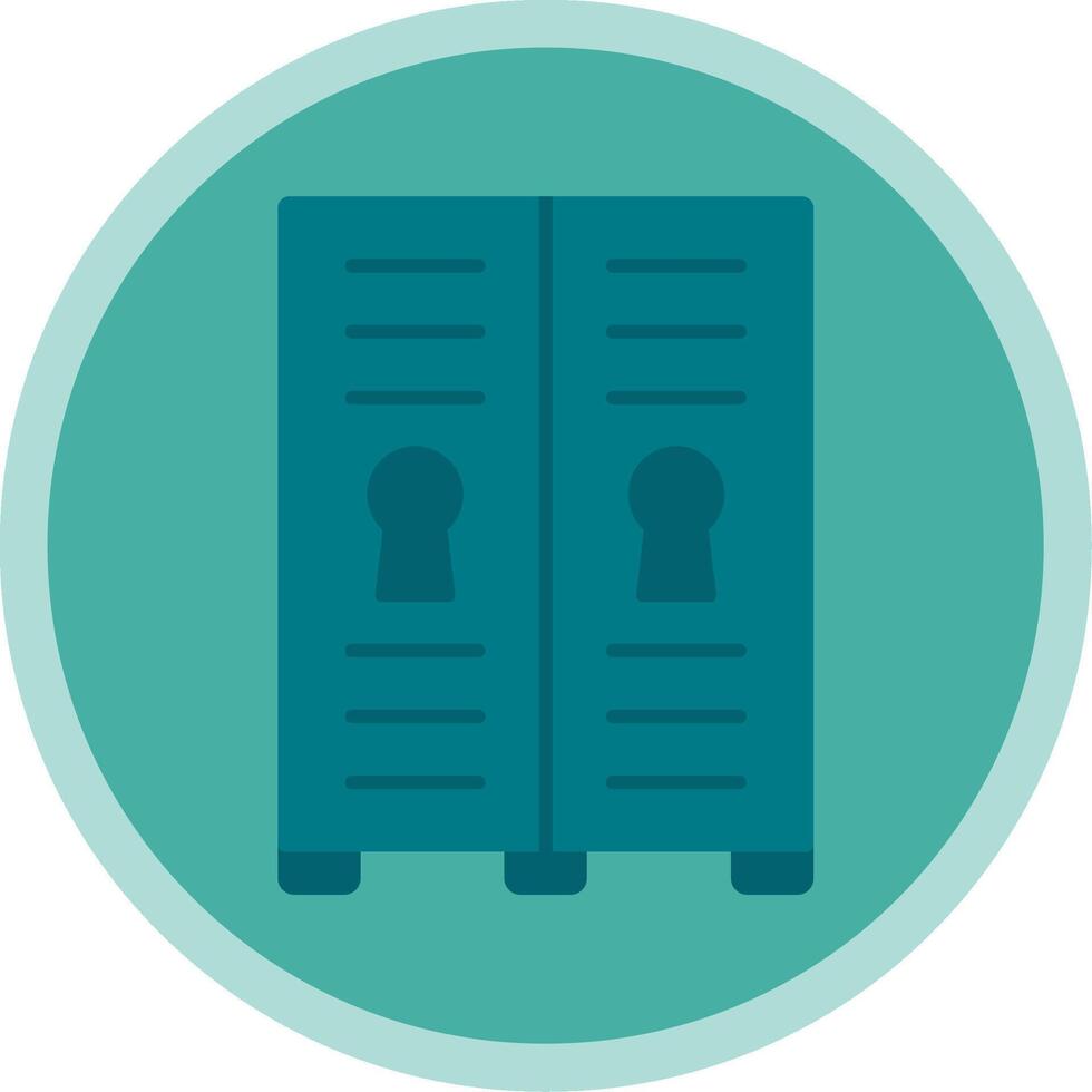 Lockers Flat Multi Circle Icon vector