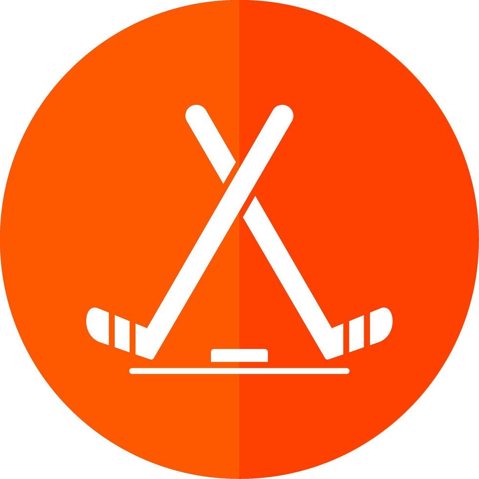 hielo hockey glifo rojo circulo icono vector