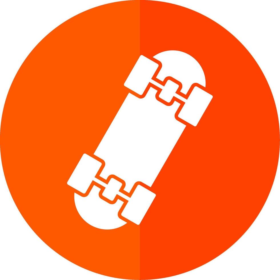 Skates Glyph Red Circle Icon vector
