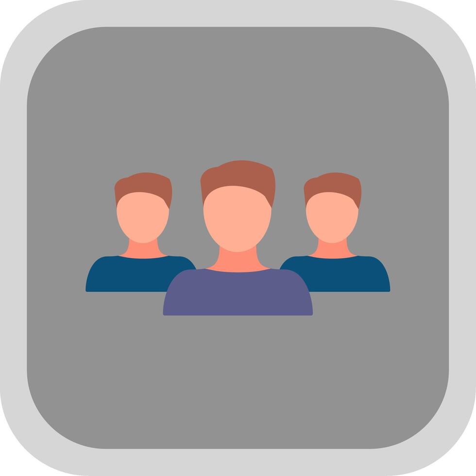 Forum Flat Round Corner Icon vector