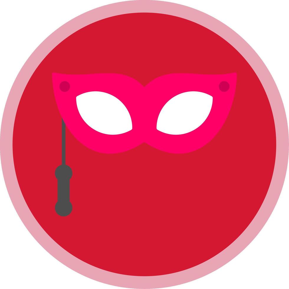 Eye Mask Flat Multi Circle Icon vector