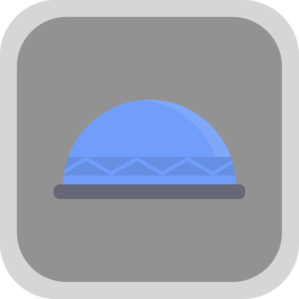 Bosu Ball Flat Round Corner Icon vector