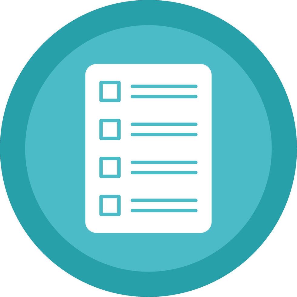 Task List Glyph Multi Circle Icon vector