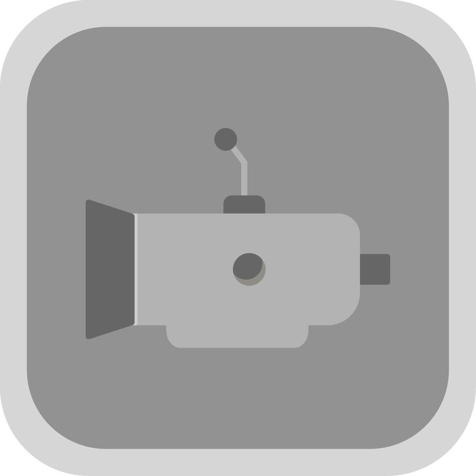 Gearbox Flat Round Corner Icon vector