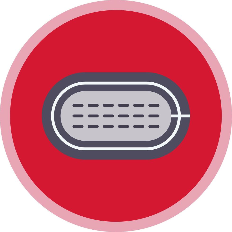 Running Track Flat Multi Circle Icon vector