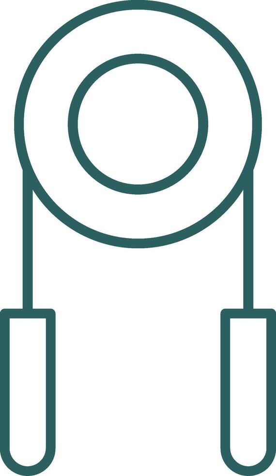 Hand Grip Line Gradient Round Corner Icon vector
