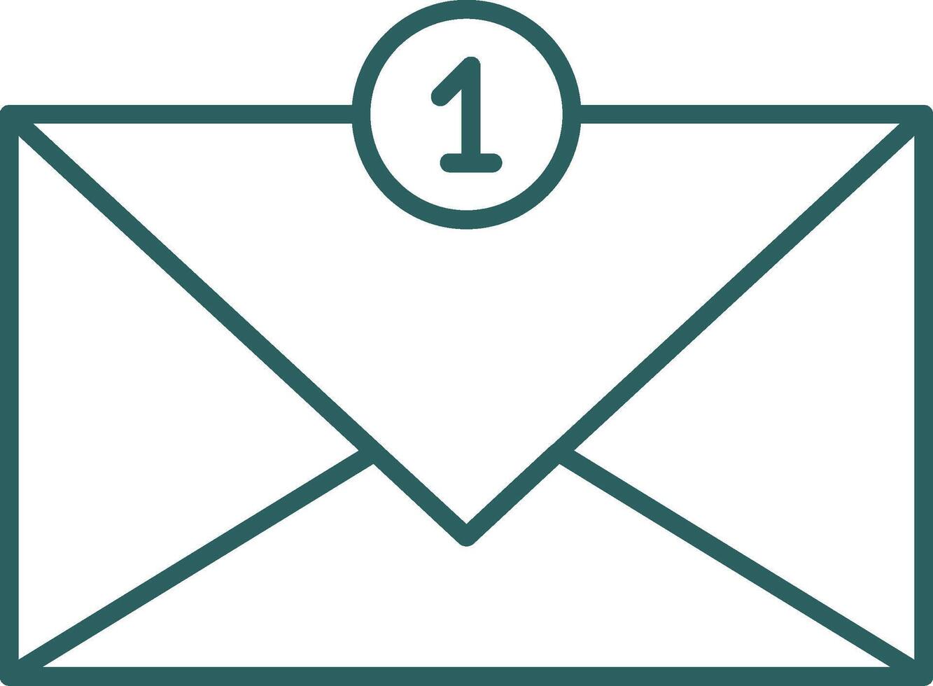 Inbox Line Gradient Round Corner Icon vector