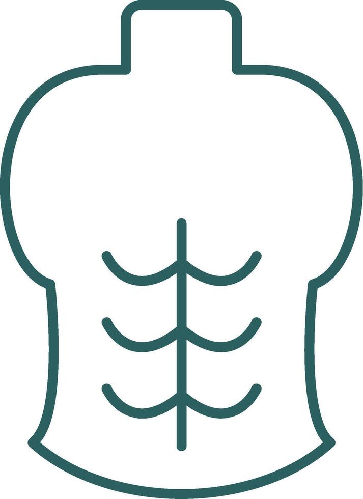 Abs Line Gradient Round Corner Icon vector