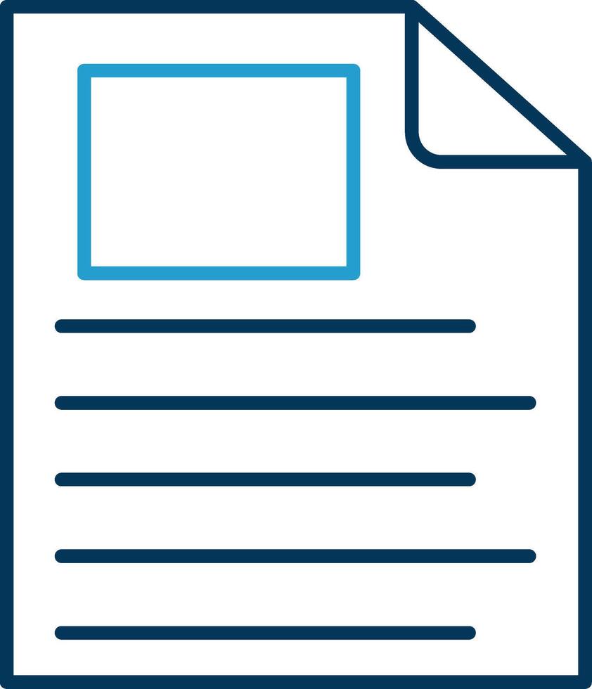 File Line Blue Two Color Icon vector