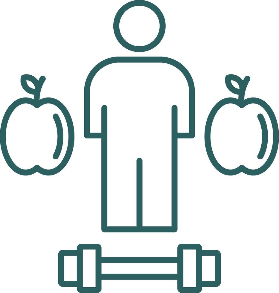 Lifestyle Line Gradient Round Corner Icon vector