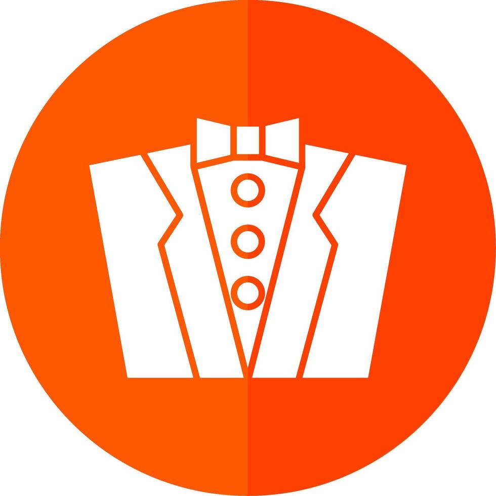 Groom Dress Glyph Red Circle Icon vector