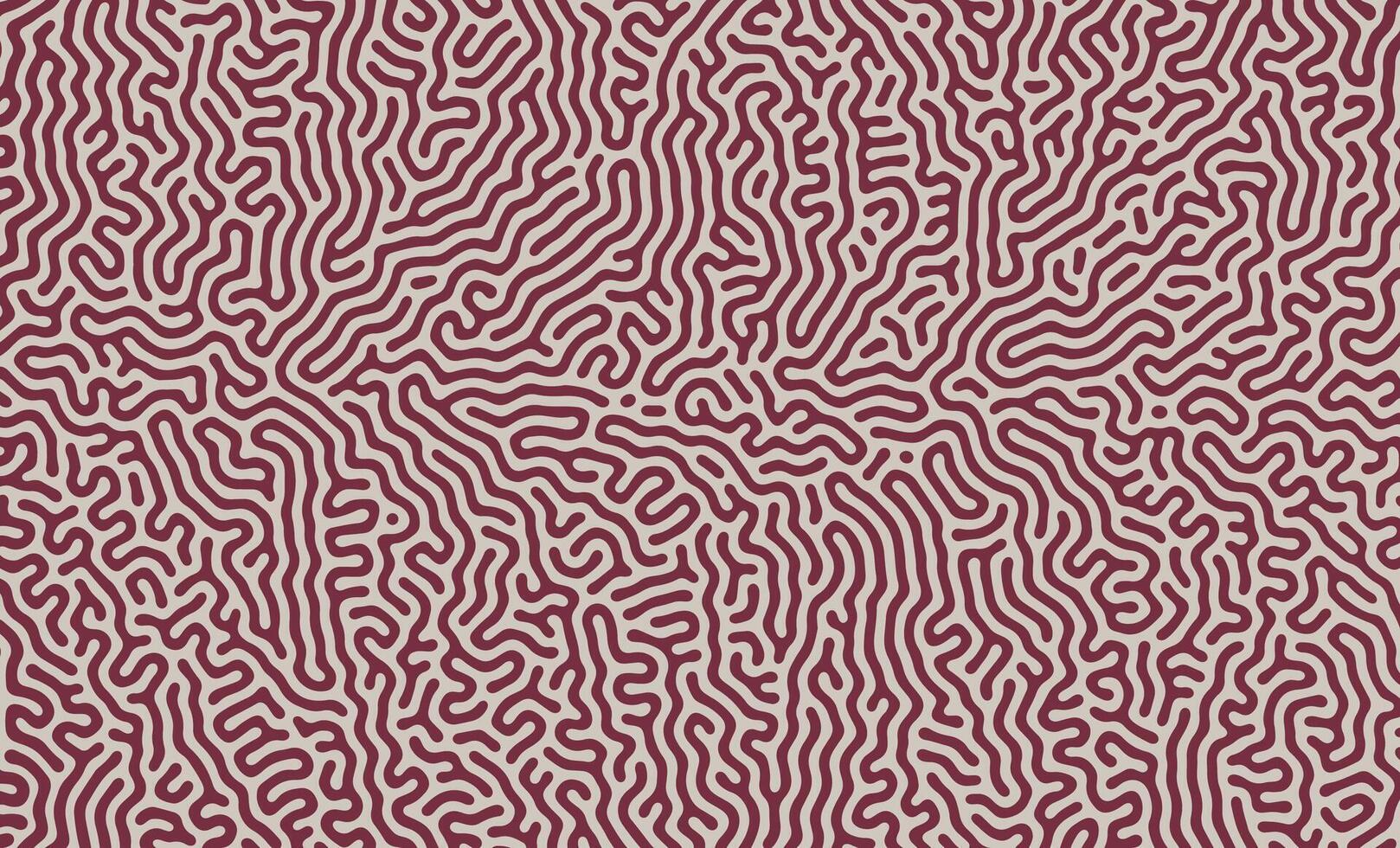 Red maroon turing lines organic shape patterns background design vector