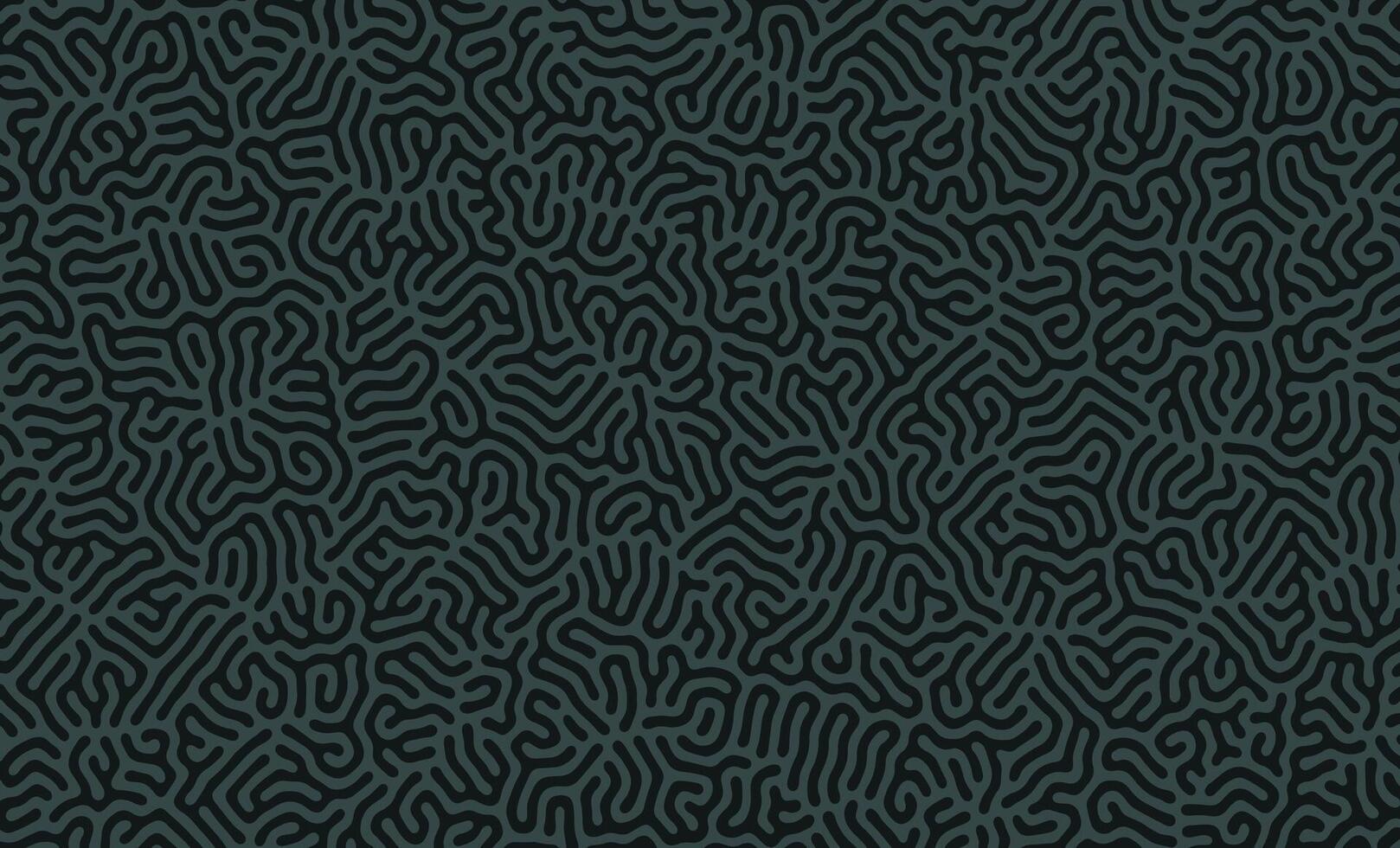 Black and green turing pattern structure oraganic lines background vector