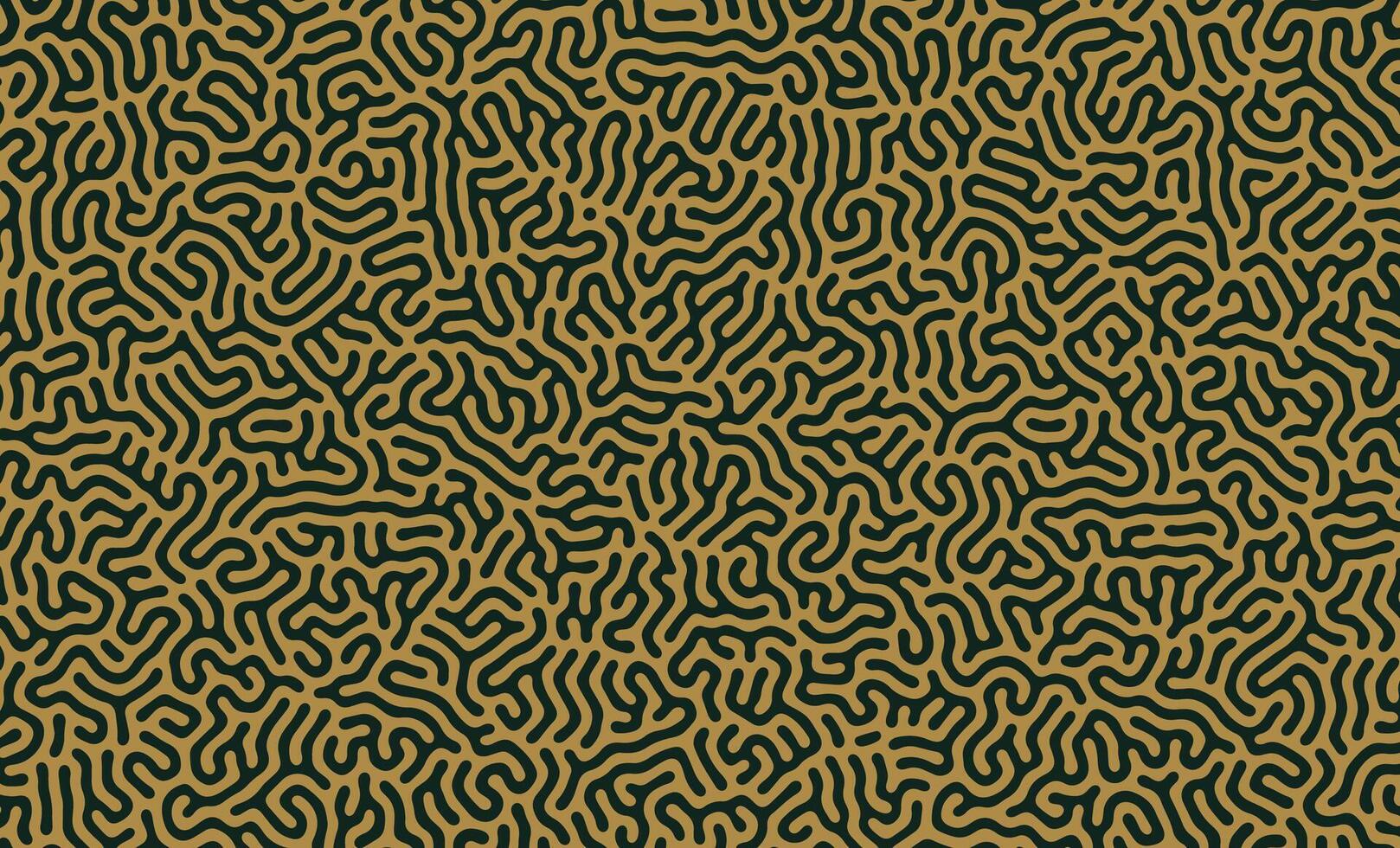 Green turing lines organic shape patterns background design vector