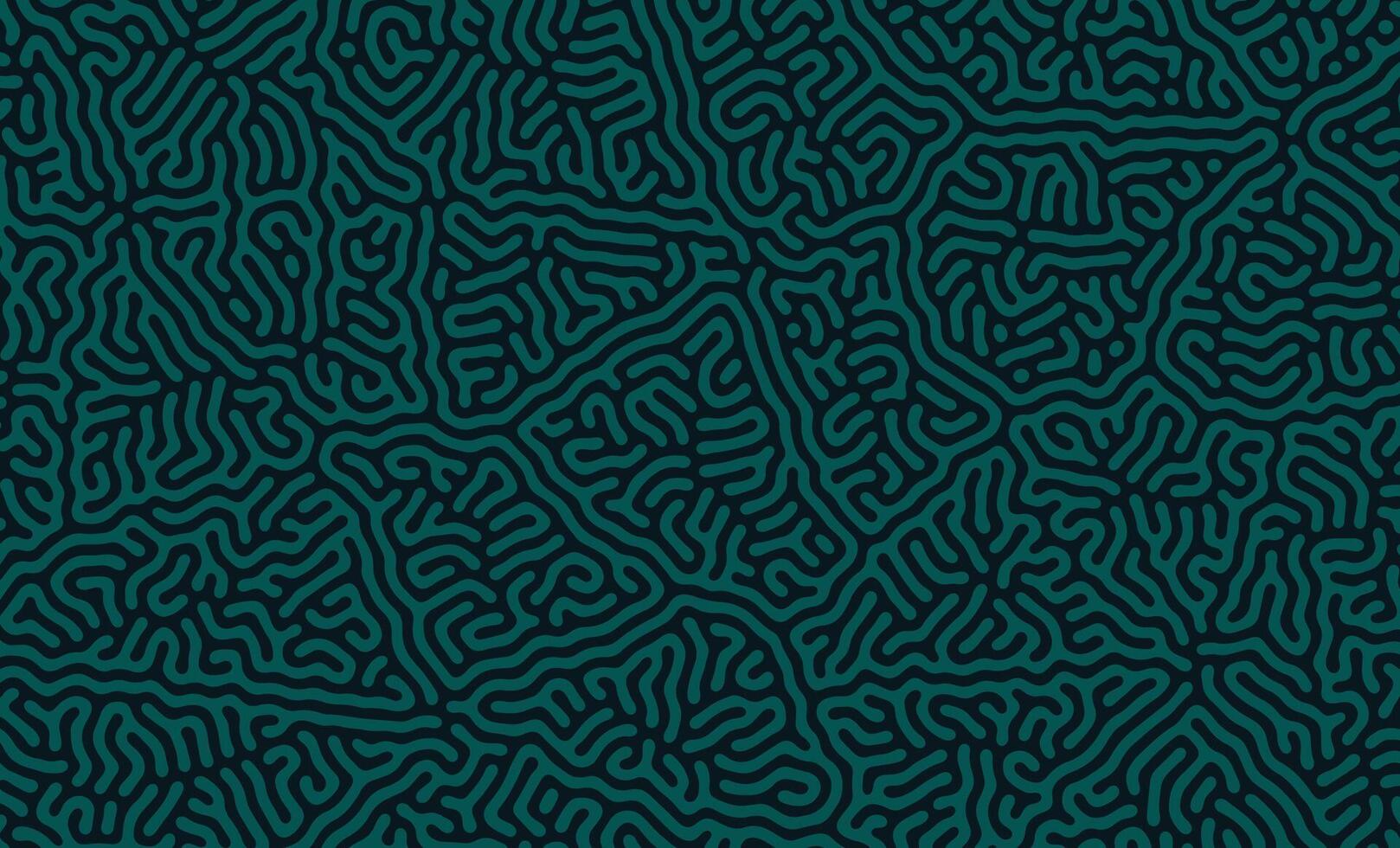 Blue green turing lines organic shape patterns background design vector