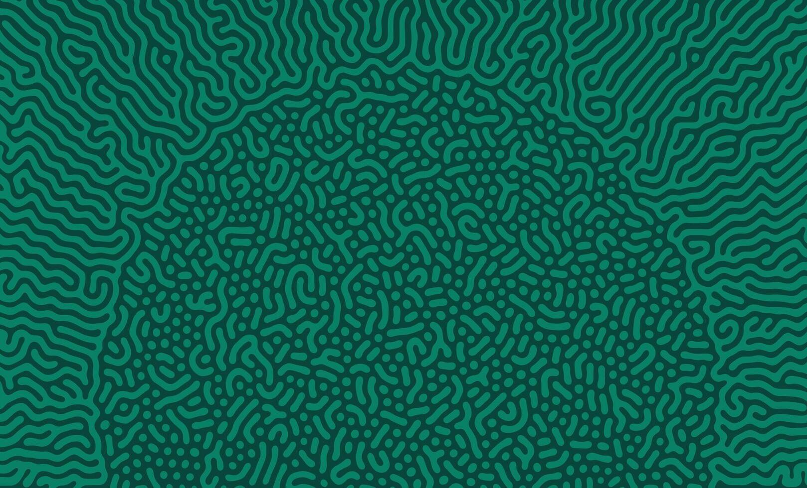 Green organic turing irregular lines background with unique pattern design vector