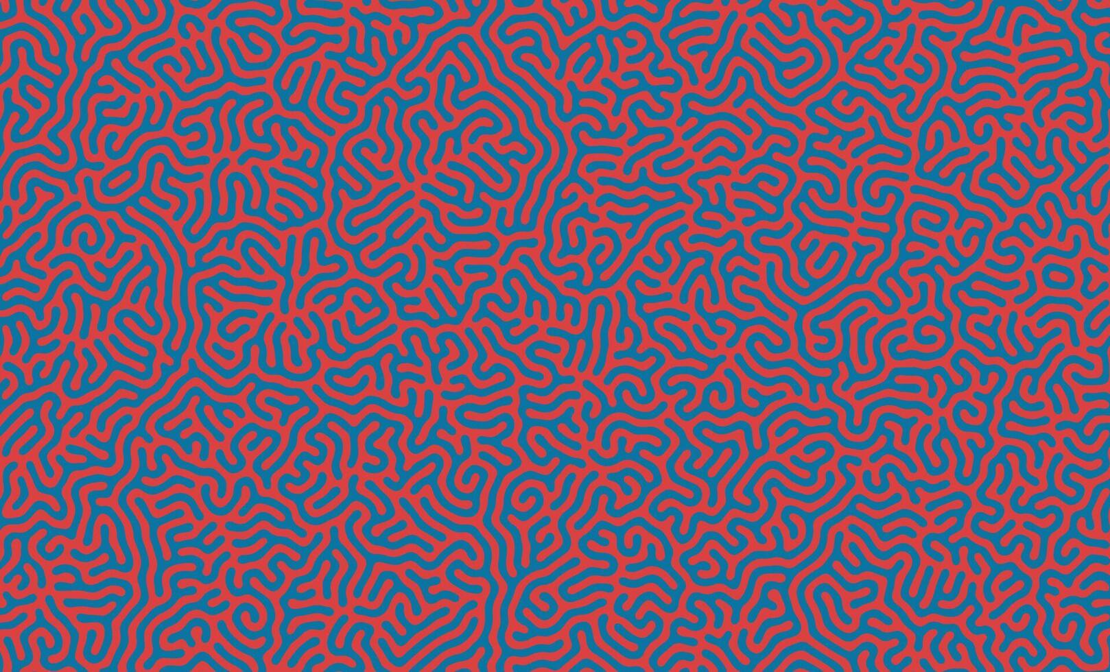 Red and blue Abstract Turing Pattern Background vector