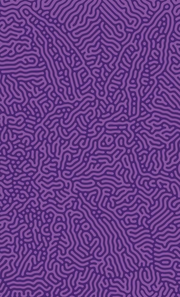 Purple Turing reaction diffusion pattern with abstract motion vector