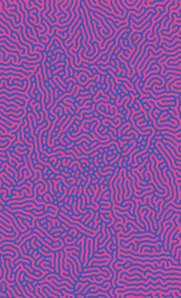 Purple Turing reaction diffusion pattern with abstract motion vector