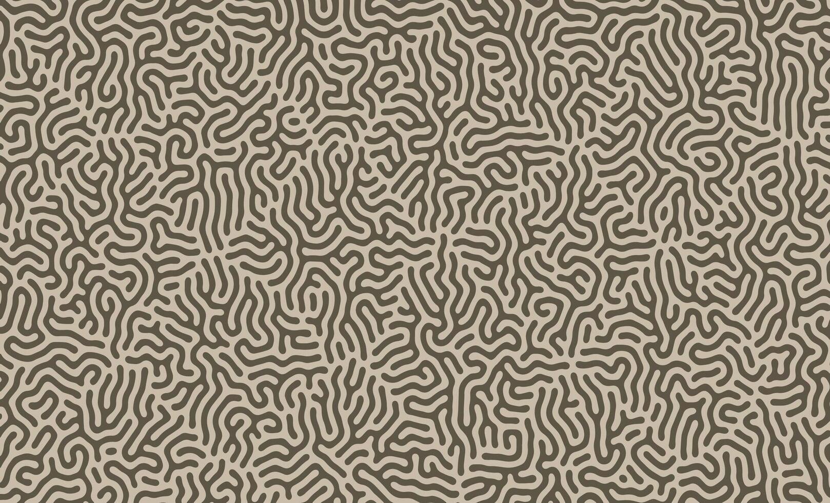 Green and Brown turing lines organic shape patterns background design with elegant pattern vector