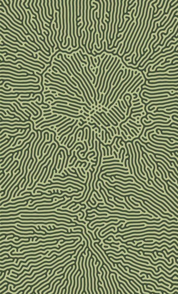 Green Abstract Turing Pattern Background vector