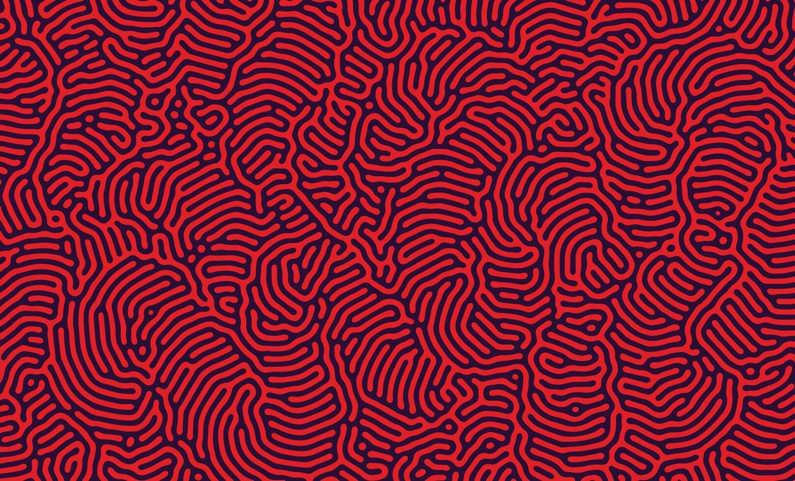 negro y rojo irregular orgánico líneas turing modelo antecedentes diseño vector