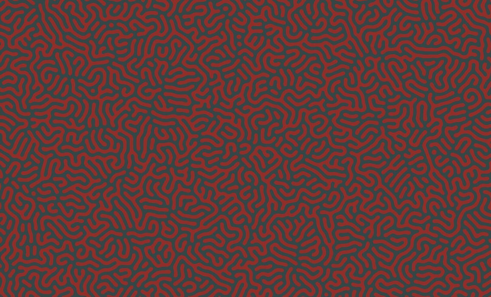 Green and red turing pattern structure oraganic lines background vector