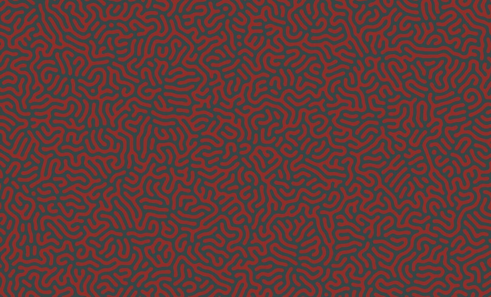 Green and red turing pattern structure oraganic lines background vector