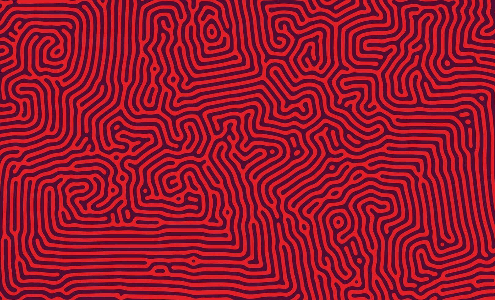 negro y rojo irregular orgánico líneas turing modelo antecedentes diseño vector