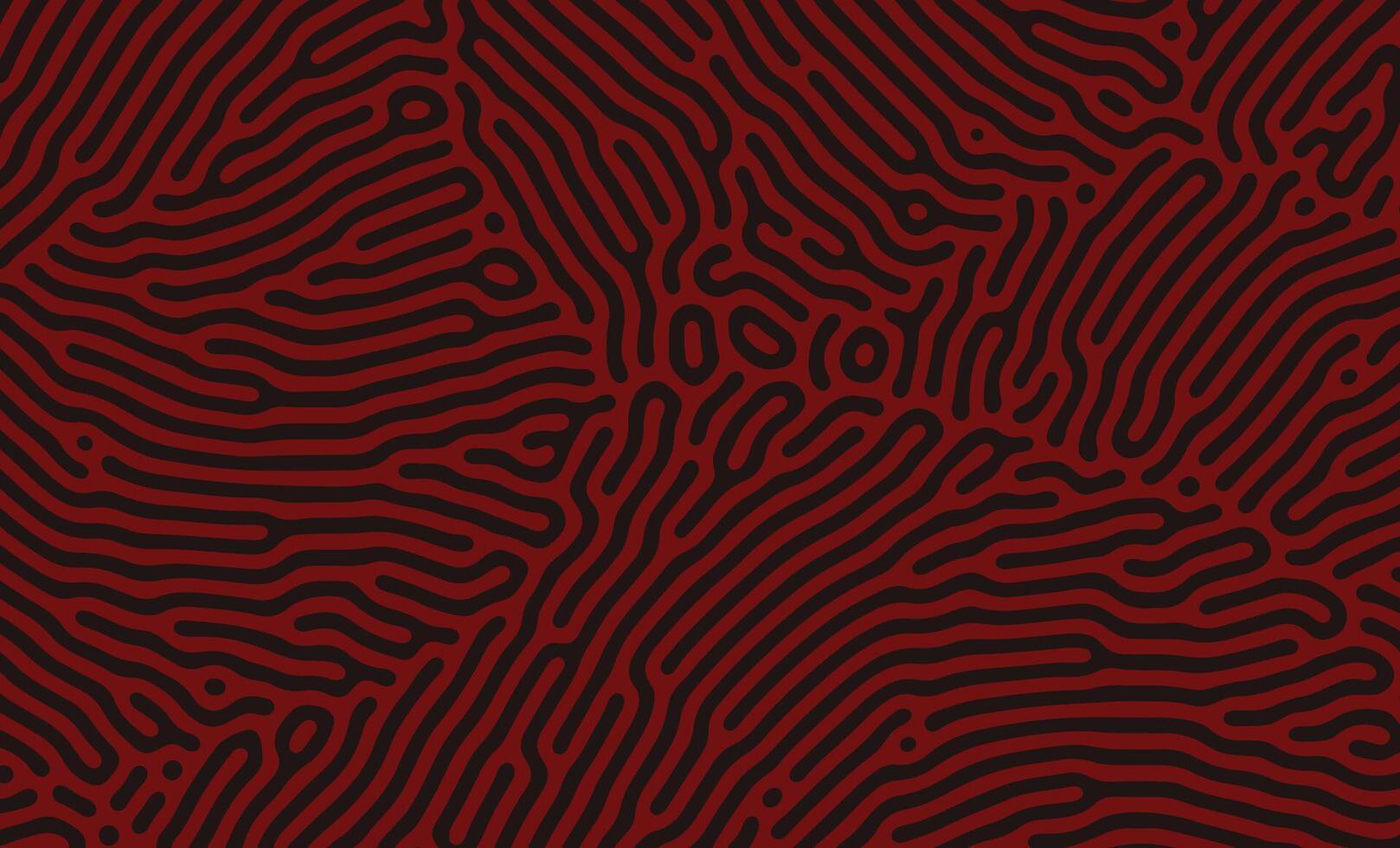 Simple elegant Black and Red Turing Diffusion Abstract Organic Pattern vector