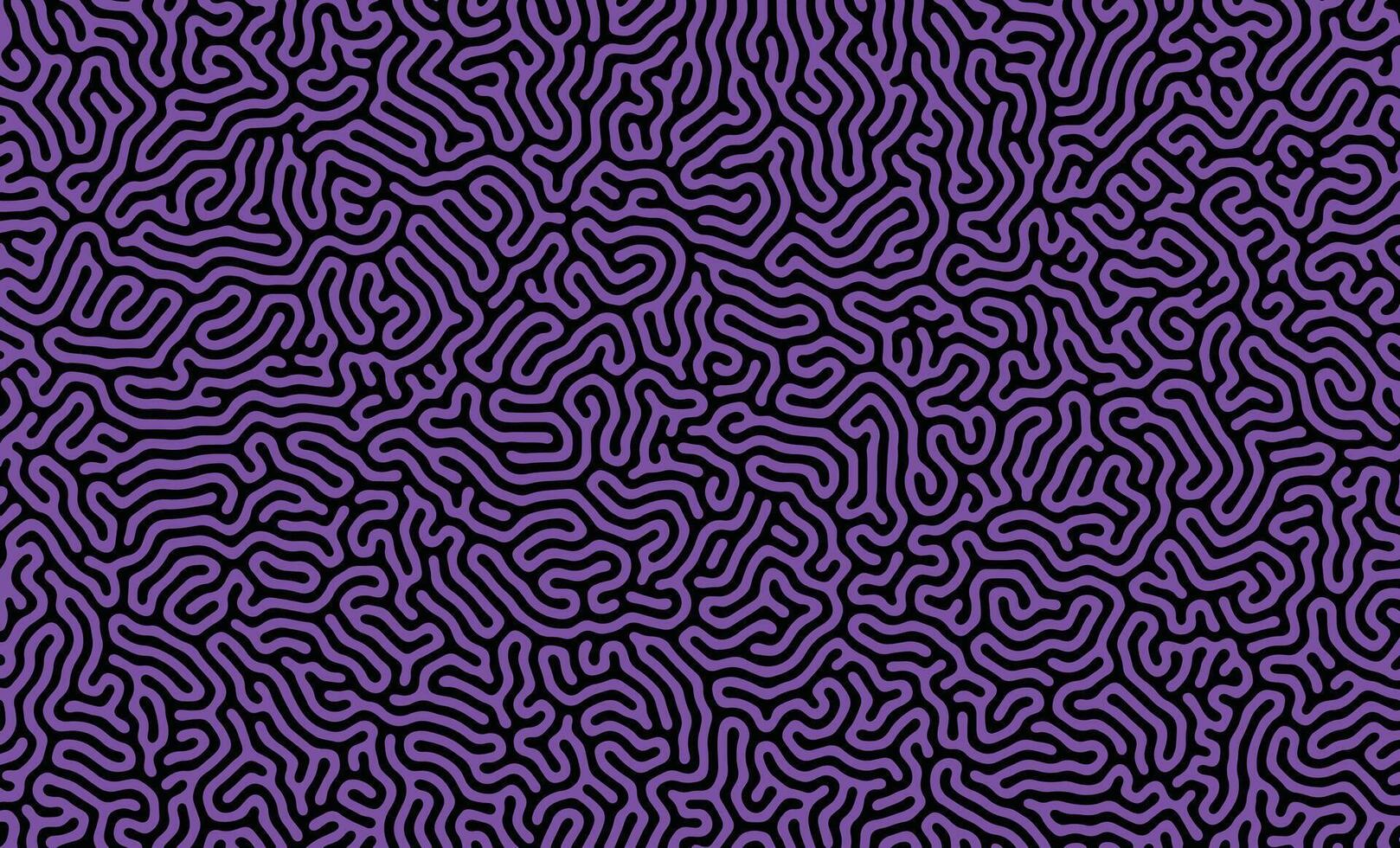 Black and Purple irregular organic lines turing pattern background design vector