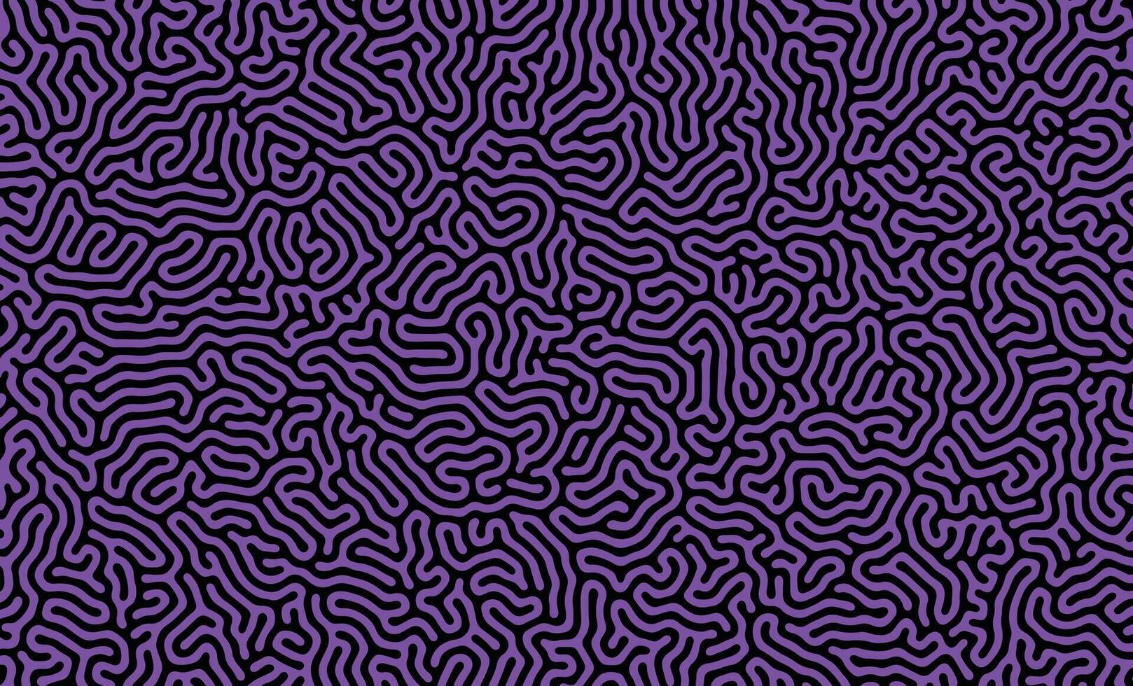 Black and Purple irregular organic lines turing pattern background design vector