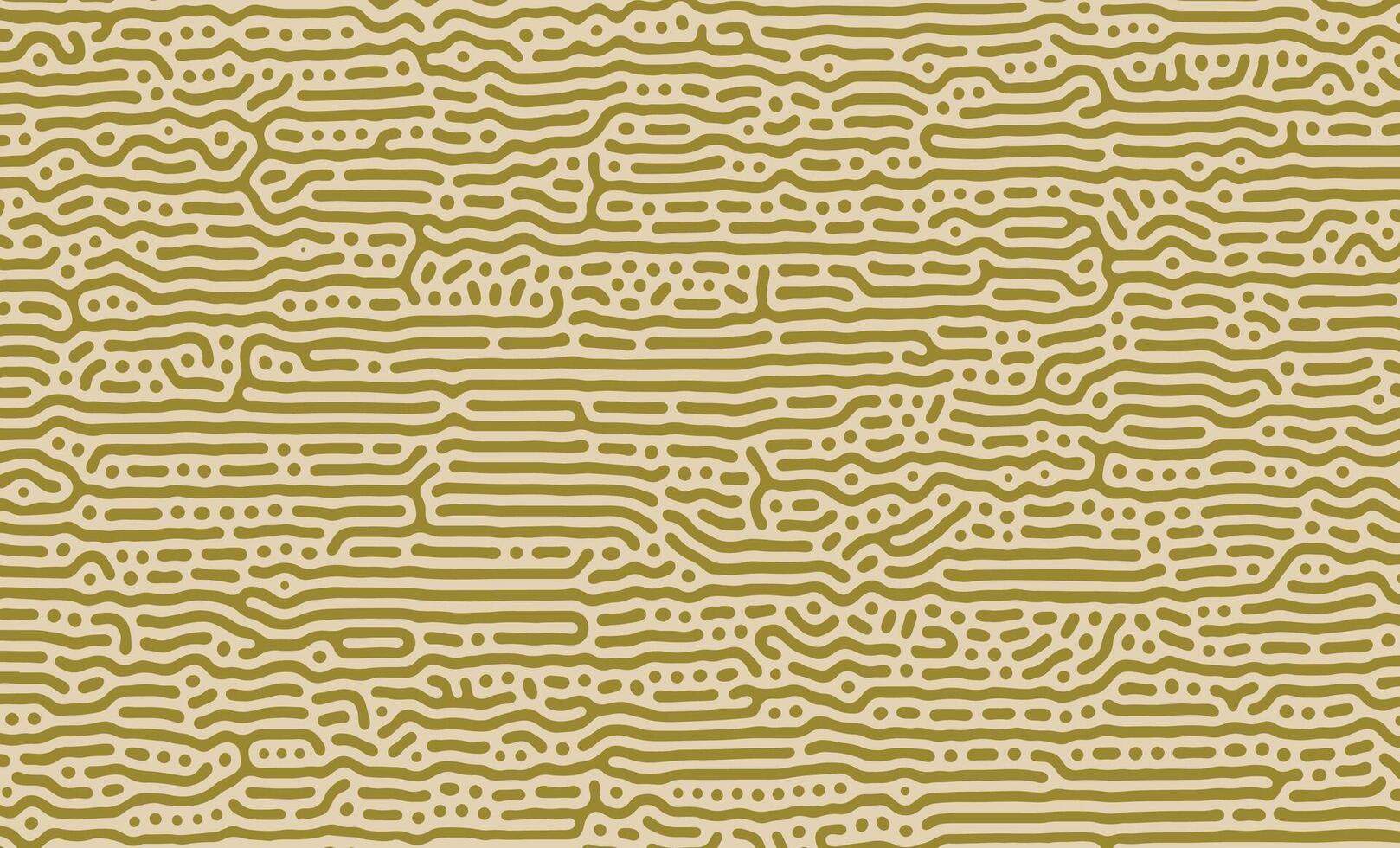 Yellow and Green Color Organic Turing Seamless Pattern. Abstract organic background vector