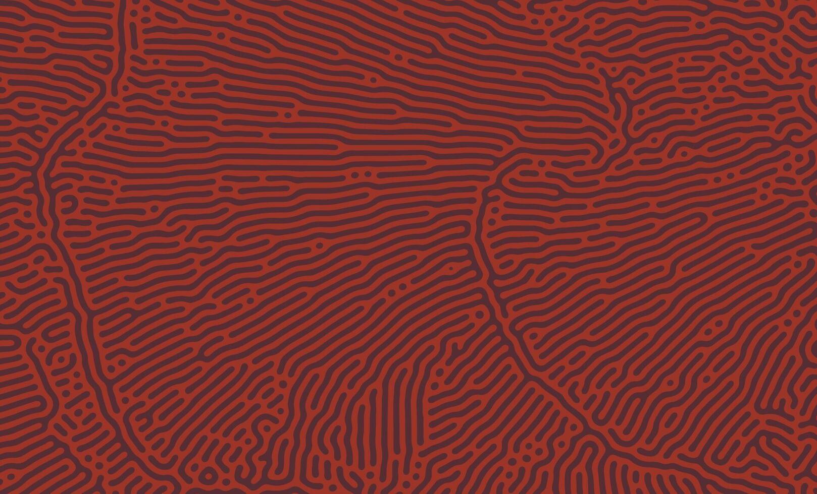 Red Elegant Organic Turing Seamless Pattern. Abstract organic background vector