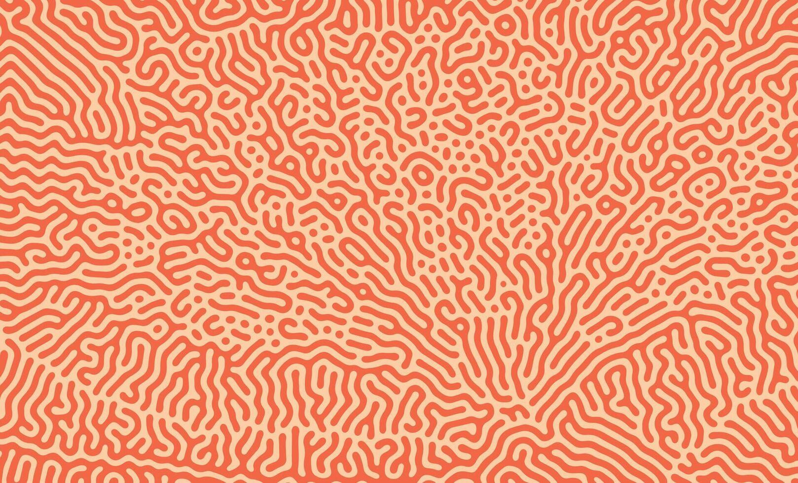 Orange Abstract turing pattern. Nature texture. Ethnic wallpaper vector