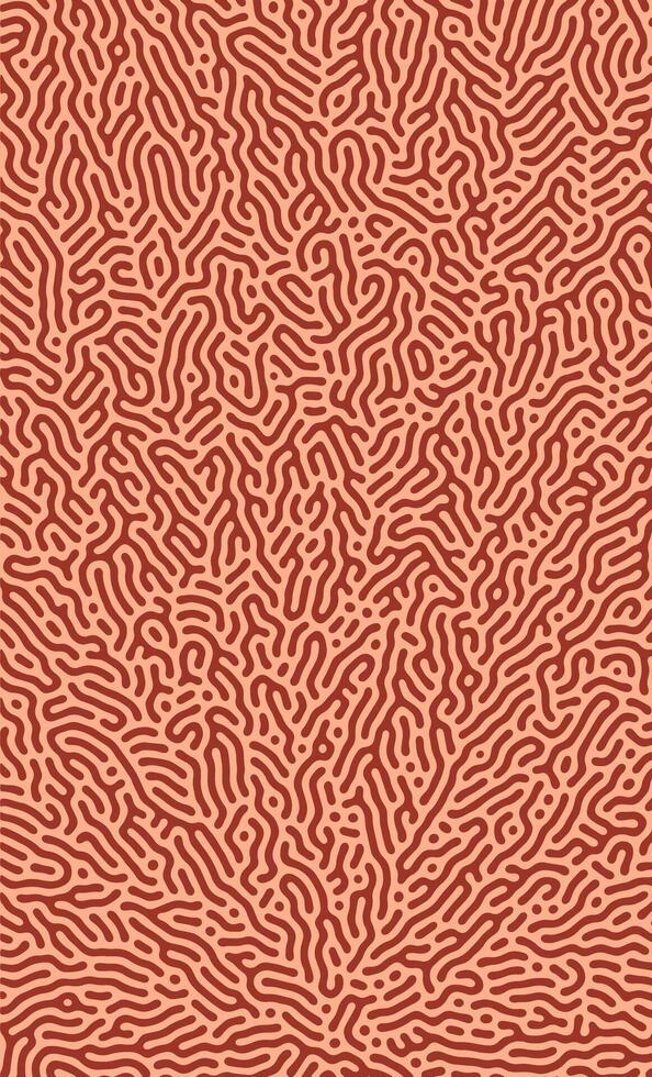Red Elegant Organic Turing Seamless Pattern. Abstract organic background vector