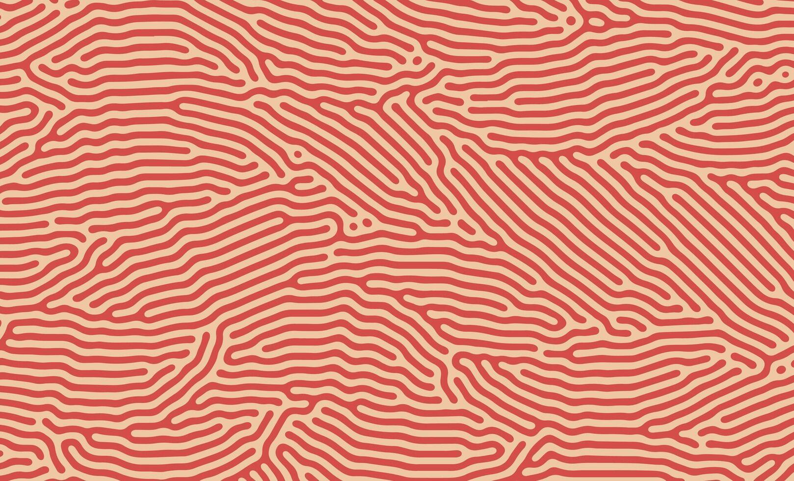 Red and Orange Abstract turing pattern. Nature texture. Ethnic wallpaper vector