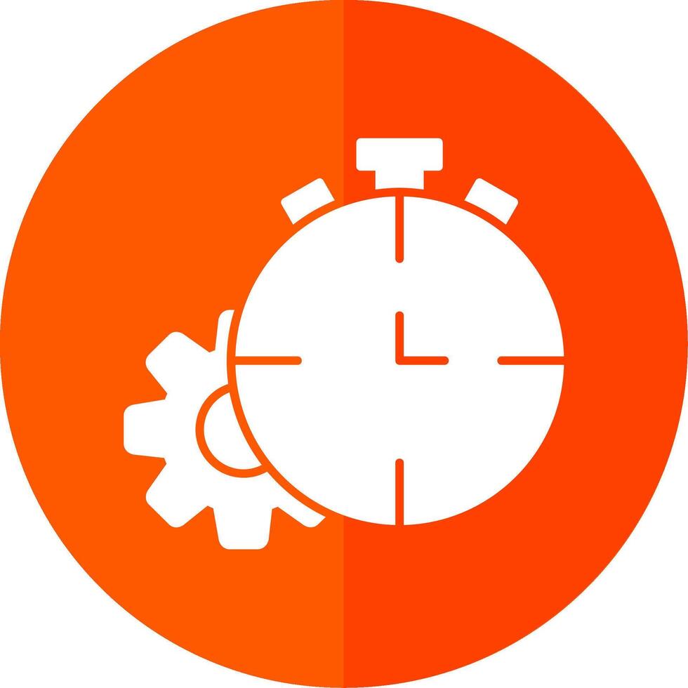 Timeout Glyph Red Circle Icon vector