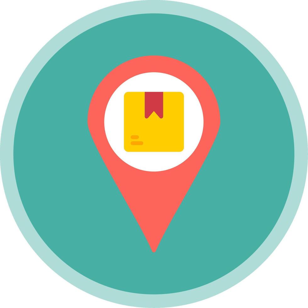 Tracking Flat Multi Circle Icon vector
