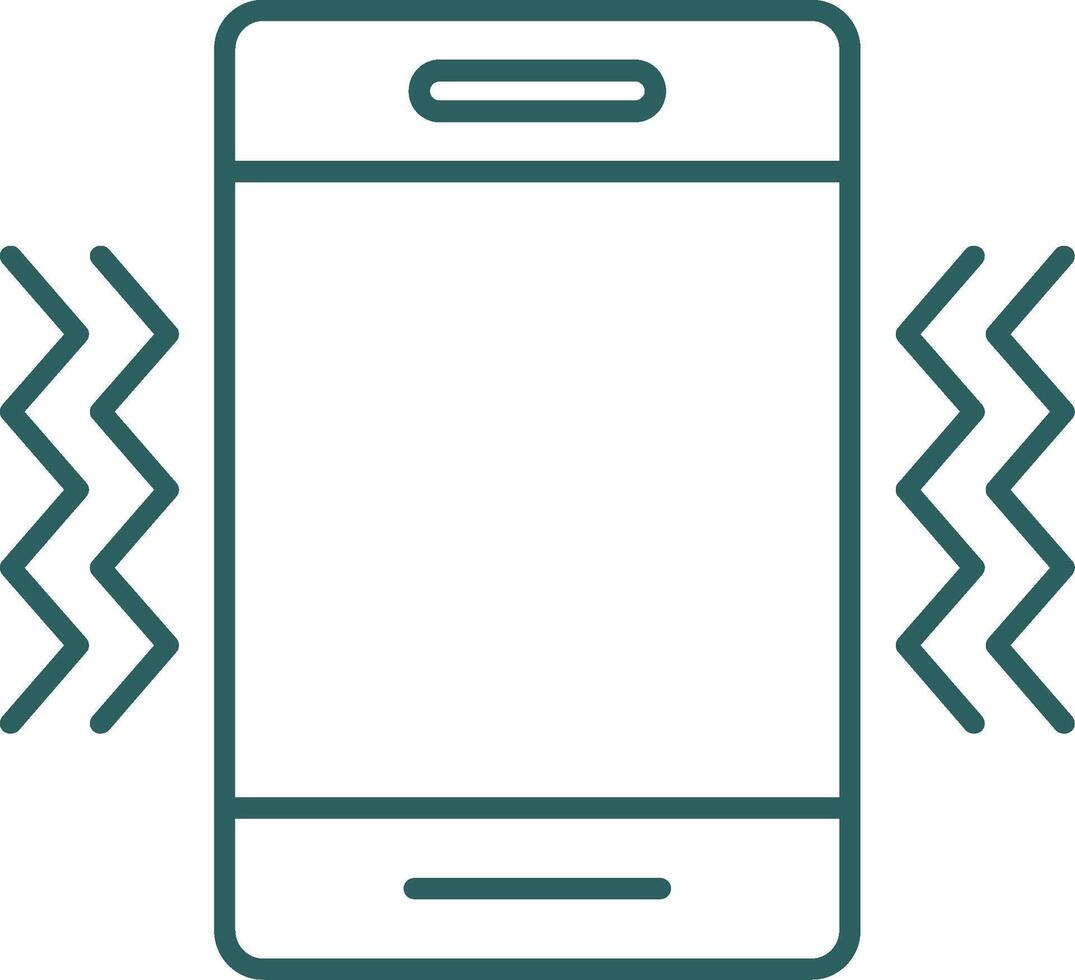 Vibration Line Gradient Round Corner Icon vector