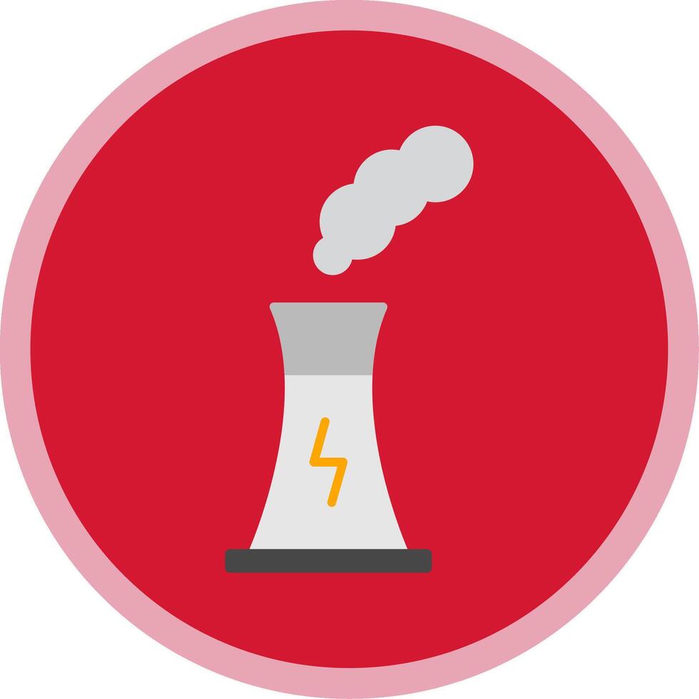 contaminación plano multi circulo icono vector