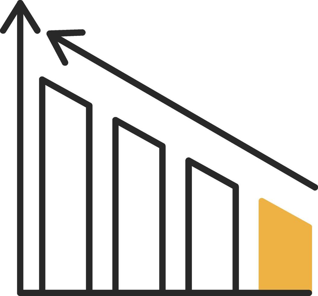 Profits Skined Filled Icon vector