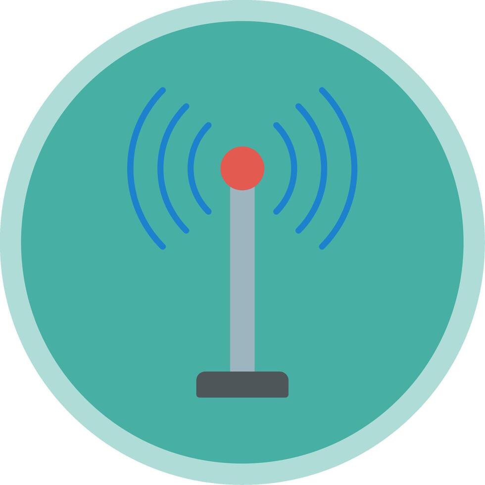 Antenna Flat Multi Circle Icon vector