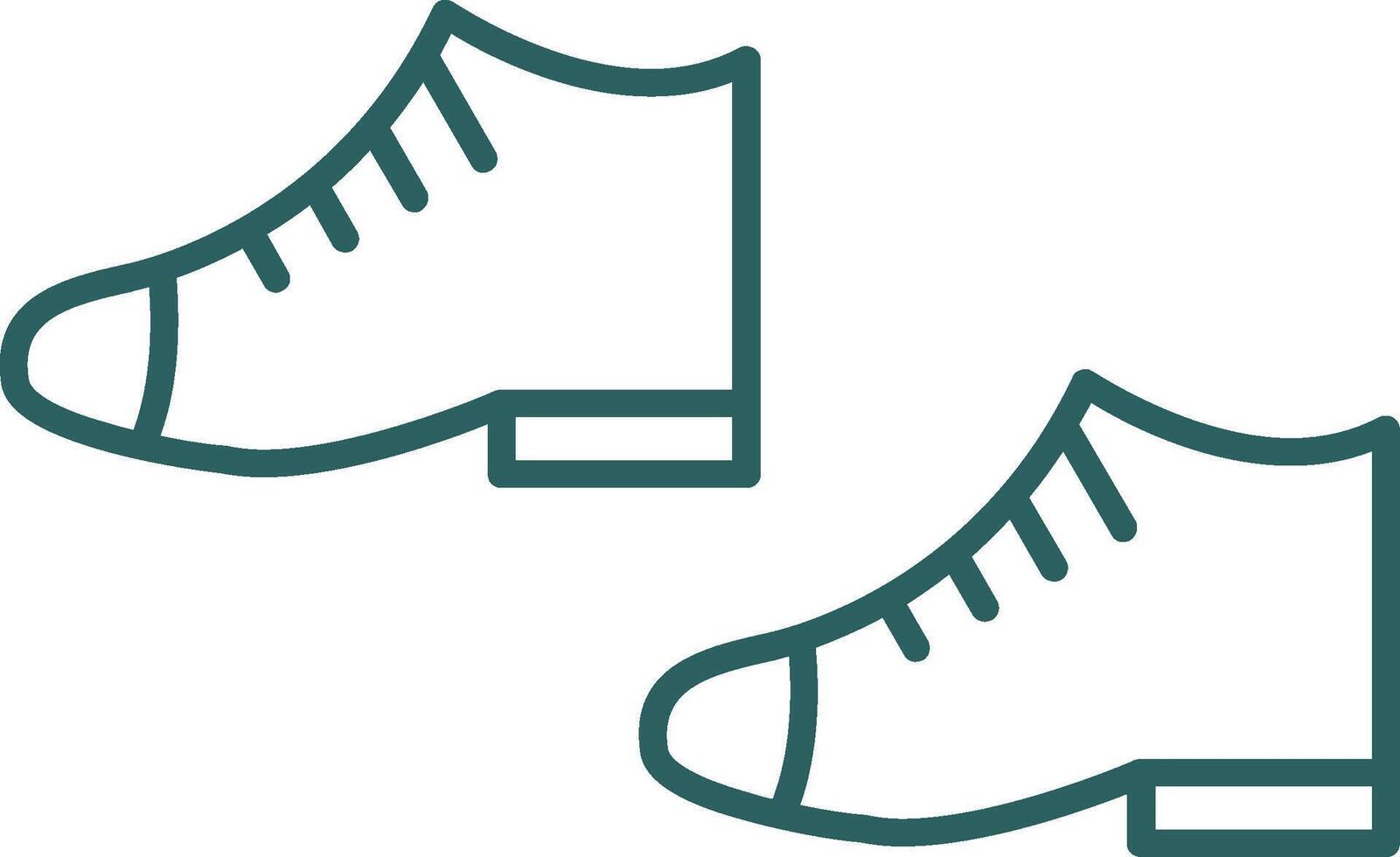 Shoes Line Gradient Round Corner Icon vector