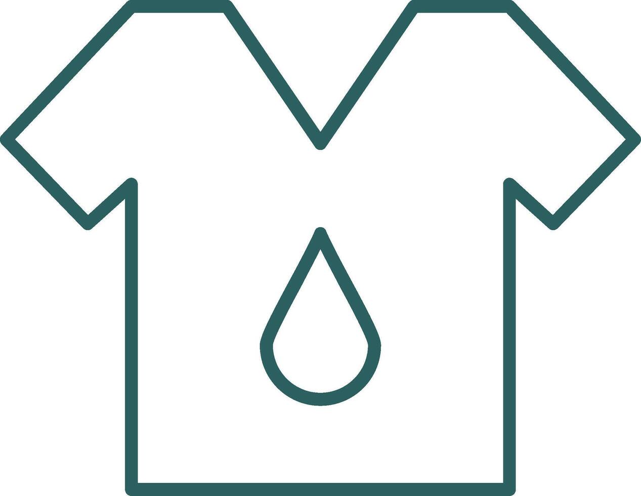 T Shirt Line Gradient Round Corner Icon vector
