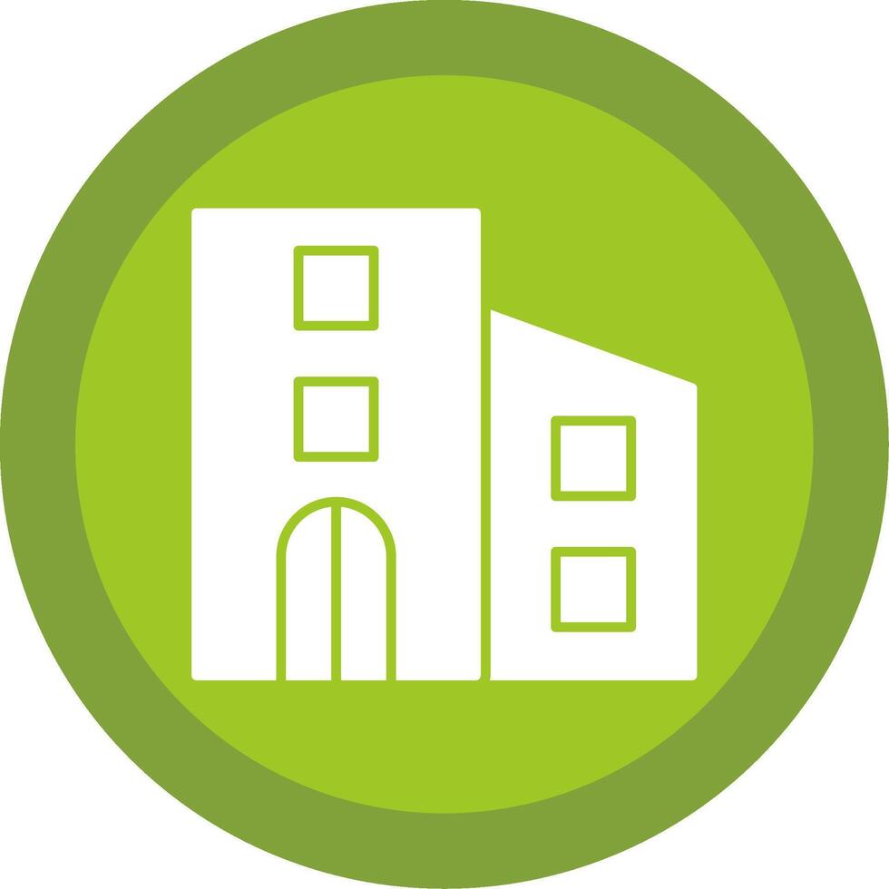 Urbanism Glyph Multi Circle Icon vector