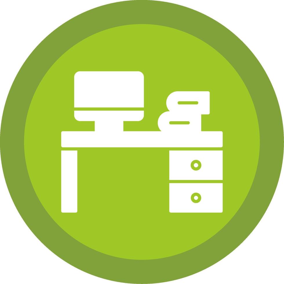 Table Glyph Multi Circle Icon vector